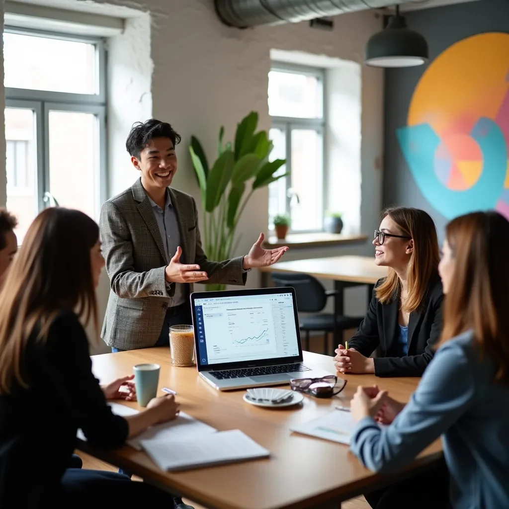 Professional team collaboration